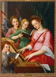 Santa Cecilia (malba na plátně)