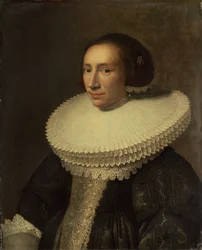 Portrét dámy s volánem, 1638.
