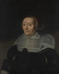 Portrét ženy s krajkovým límcem, ca. 1632-35.