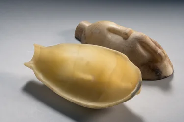 Dvoudílná nádoba ve tvaru kachny (alabastr) (viz také 249012-14)