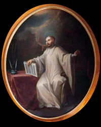 Vyobrazení svatého Bernarda z Clairvaux (1090-1153)
