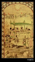 Dobytí Mexika: Hernando Cortes (1485-1547) nařizuje zničení lodí a setkává se s velvyslanci Montezumy (1466-1520) v roce 1520