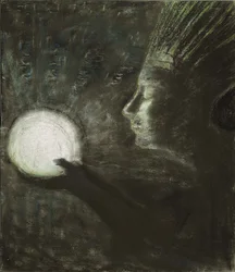 Přátelství par Ciurlionis, Mikalojus Konstantinas (1875-1911). Pastel na papíře, rozměr: 73,4x63,5