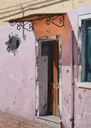 Číslo 93 Burano (olej na desce)