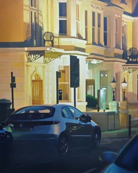 Moře z hotelu ll, 2015 (olej na plátně)