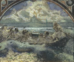 Ježíš chodí po vodě, 1890