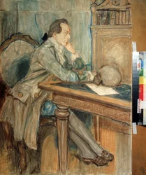Johann Wolfgang von Goethe (1749-1832) objevil lidskou mezičelistní kost 27. března 1784 (Johann Wolfgang von Goethe objevil lidskou mezičelistní kost 27. března