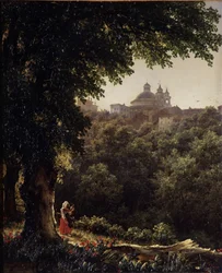 Ariccia u Říma, 1836