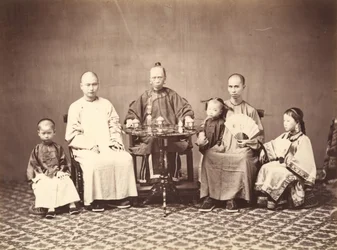 Mandarin s rodinou, 1860-1863.
