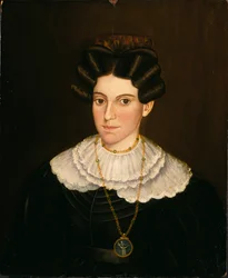 Žena v černých šatech, ca. 1835-1840