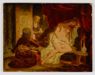 Orientální princezna po koupeli, ca. 1866.