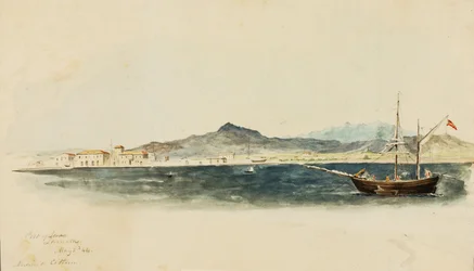 Přístav Larnaca, 1844.