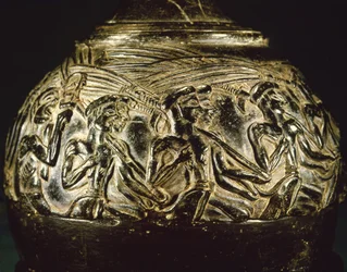 Váza ženců z Hagia Triada, kolem 1550-1500 př. n. l.