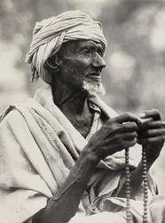 „Budování říše“ ve fašistickém věku: starý muslimský náčelník, 09.05.1936 (černobílá fotografie)