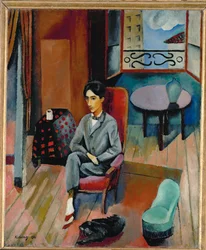 Jean Cocteau (olej na plátně)
