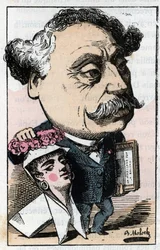 Portrét Alexandra Dumase Jr. (1824-1895) francouzský spisovatel.