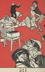 Tanečníci Apačské tance!, 1911.