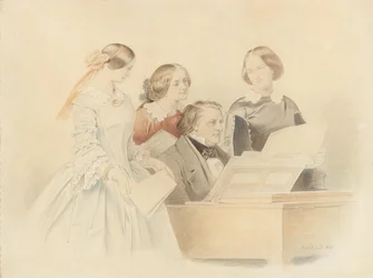 Zkouška s Franzem Lachnerem, 1858.