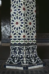 Kasbah of Thamiel glaoui, zellij tilework, detail (keramika)