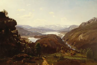 Pohled směrem k Al v Hallingdalu 1871