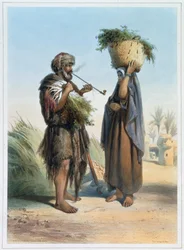 Muž a žena Fellah, 1848