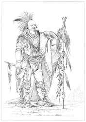 Sac nebo Fox statečný, 1841.