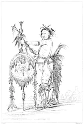 Sac or Fox brave, Rock Island, Upper Mississippi, 1841.