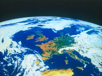 Země z vesmíru - Evropa viděná ze satelitu, kolem 80. let 20. století