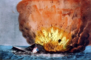 Americká občanská válka (1861-1865): bitva u Hampton Roads 8. a 9. března