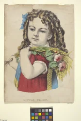 Little Daisy (ručně kolorovaná litografie)