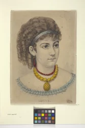 Lottie (ručně kolorovaná litografie)