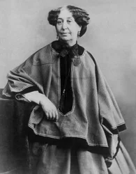 Francouzský spisovatel George Sand (1804-1876), foto Nadar 1864
