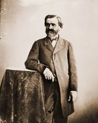 Portrét Giuseppe Verdi, hudebník 1813-1901 (foto)