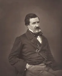 Champfleury narozen Jules François Felix Fleury-Husson, francouzský kritik a romanopisec, 1821-1889, kolem 1855