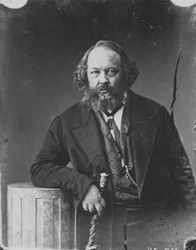 Michail Bakunin, ruský revolucionář a teoretik anarchismu, c1863