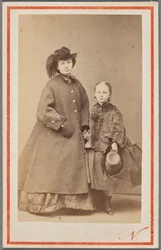 Portrét Jadwigy Garczyńské, rozené Pruszakové (1834-1917), s dcerou