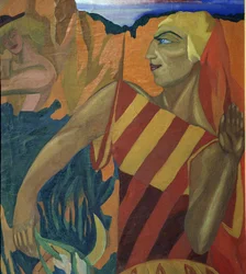 Medea. Návrh kostýmů pro balet Zlaté rouno, 1915