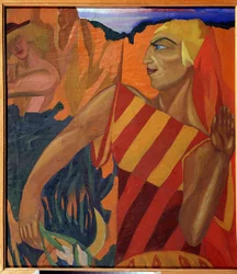 Medee - Kostýmní návrhy pro balet Zlaté rouno (Medea. Kostýmní návrhy pro balet Zlaté rouno) - Malba Nadheždy Vladimirovny Lermontové (1885-1921), olej na plátně