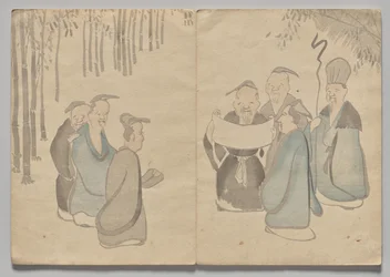 Scéna z Kōrin Picture Book (svazek 2)