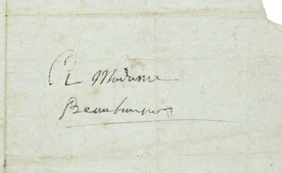 Dopis Josephine de Beauharnais