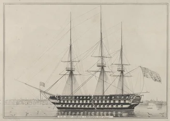 U. S. Ship North Carolina, 102 Guns, 1843., 1843.