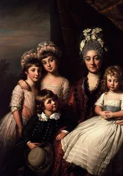 Lady Cooperová se svou rodinou