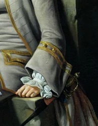 James Grant z Grantu, John Mytton, ctihodný Thomas Robinson a Thomas Wynne, kolem roku 1760 detail 162478 olej na plátně