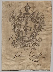 Knihovna: Erb s nápisem John Lowell