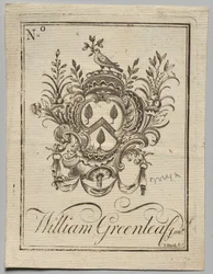 Knihovna: Erb s nápisem William Greenleaf Jun.r