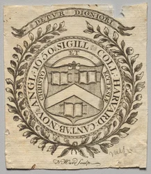 Knihovna: Pečeť Harvard College