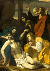 Oplakávání nad mrtvým Kristem, kolem 1630-50 (olej na plátně)