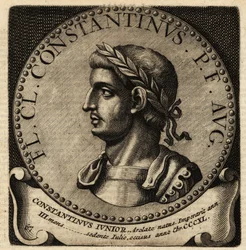 Portrét římského císaře Konstantina II.