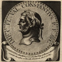 Portrét římského císaře Constantia I.