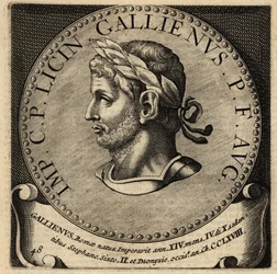 Portrét římského císaře Galliena.